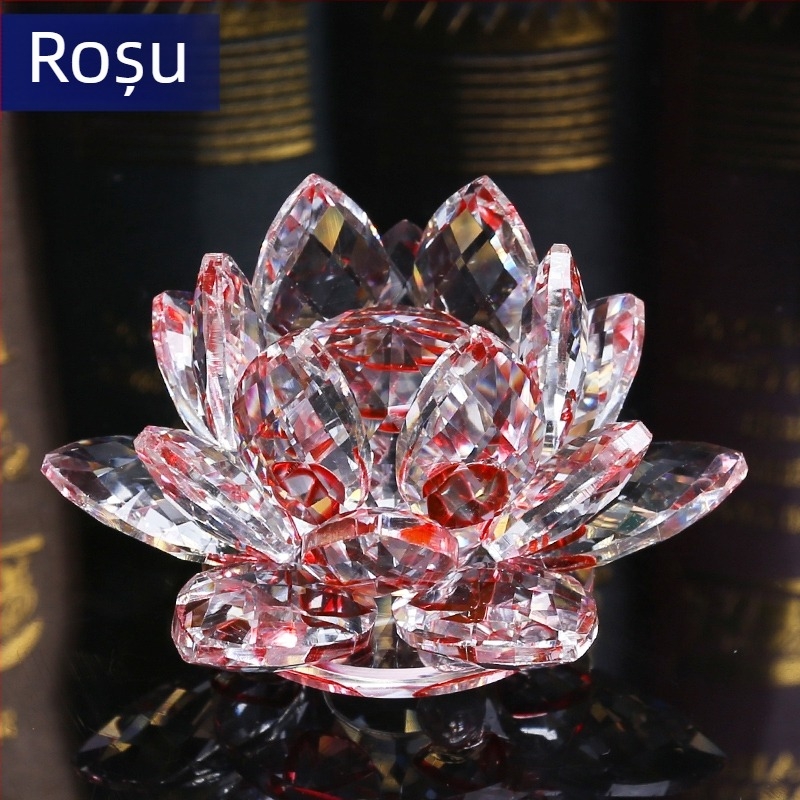 Cristal sticlă Lotus Ornament telefon mobil ochelari bijuterii Counter decorațiuni creative acasă consumabile chinezești