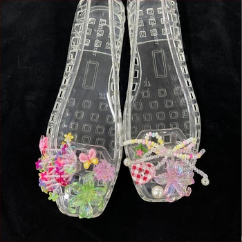 Pantofi crocodil Pantofi cu cristale Pantofi cu jeleu Pantofi crocodil Flori Pantofi cu jeleu Flori decorative pentru pantofi Accesorii DIY Flori pentru pantofi Catarame pentru pantofi