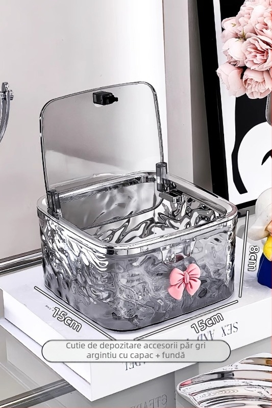 Cutie de depozitare pentru accesorii de păr pentru copii, Agrafe de păr, Bentițe de păr, Bentițe de păr, Cutii de bijuterii pentru fete, Bentițe de cauciuc pentru fete, Bentițe de păr, Agrafe de păr, Agrafe de păr