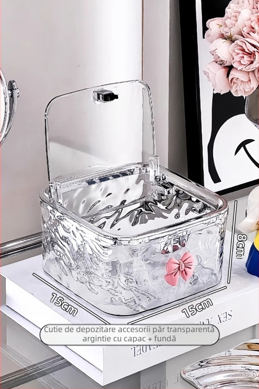 Cutie de depozitare pentru accesorii de păr pentru copii, Agrafe de păr, Bentițe de păr, Bentițe de păr, Cutii de bijuterii pentru fete, Bentițe de cauciuc pentru fete, Bentițe de păr, Agrafe de păr, Agrafe de păr