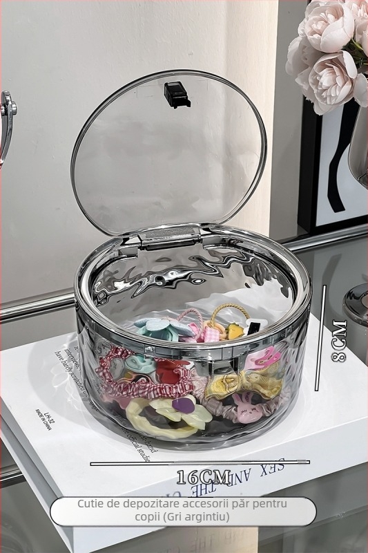 Cutie de depozitare pentru accesorii de păr pentru copii, Agrafe de păr, Bentițe de păr, Bentițe de păr, Cutii de bijuterii pentru fete, Bentițe de cauciuc pentru fete, Bentițe de păr, Agrafe de păr, Agrafe de păr