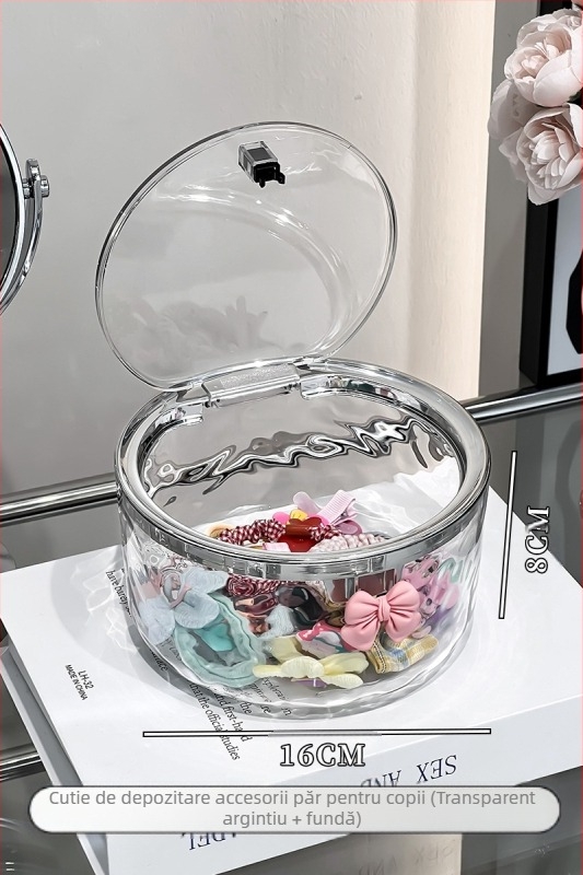 Cutie de depozitare pentru accesorii de păr pentru copii, Agrafe de păr, Bentițe de păr, Bentițe de păr, Cutii de bijuterii pentru fete, Bentițe de cauciuc pentru fete, Bentițe de păr, Agrafe de păr, Agrafe de păr