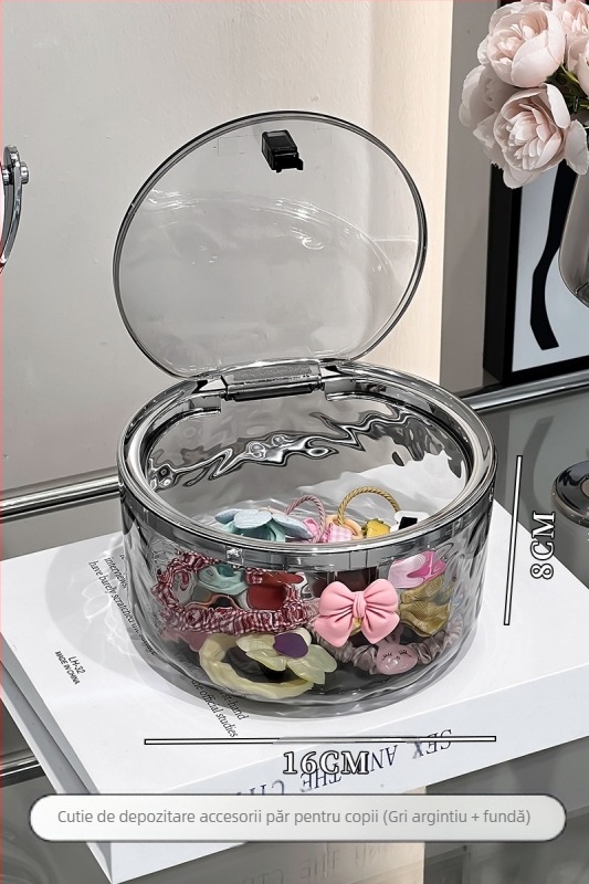 Cutie de depozitare pentru accesorii de păr pentru copii, Agrafe de păr, Bentițe de păr, Bentițe de păr, Cutii de bijuterii pentru fete, Bentițe de cauciuc pentru fete, Bentițe de păr, Agrafe de păr, Agrafe de păr