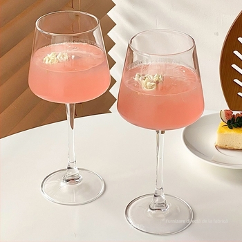 Pahar de sticlă retro în stil Ins, pahar de cocktail, pahar Martini, pahar de vin cu fructe, pahar special, pahar de vin