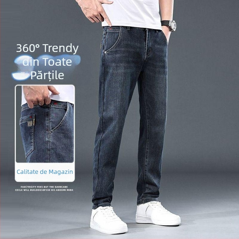 Blugi de primăvară și toamnă noi în stil coreean pentru bărbați, brand la modă, retro, slim fit, furnicături, pantaloni pentru bărbați, stretch, casual, lungi, pentru bărbați