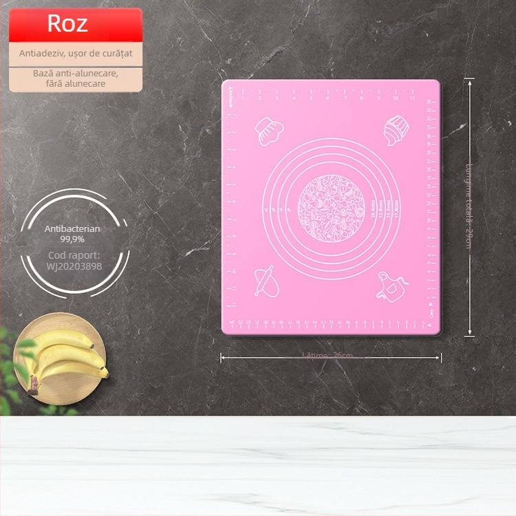 Panou de silicon de calitate alimentară, covor îngroșat, frământare, covor mare pentru aluat, tocator, en-gros, covor antiderapant pentru copt