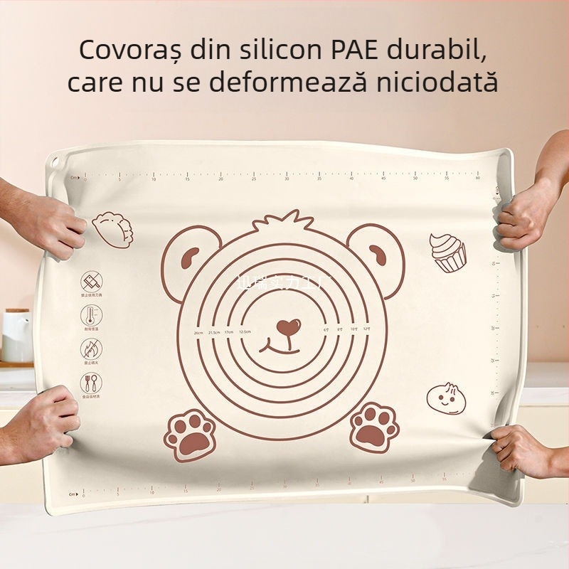 Panou de silicon de calitate alimentară, covor îngroșat, frământare, covor mare pentru aluat, tocator, en-gros, covor antiderapant pentru copt