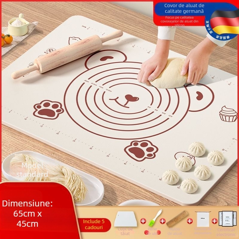 Panou de silicon de calitate alimentară, covor îngroșat, frământare, covor mare pentru aluat, tocator, en-gros, covor antiderapant pentru copt