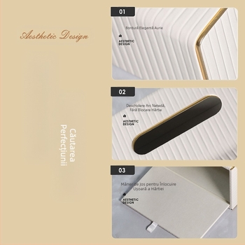 Cutie de șervețele din piele, rezistentă la praf, pentru sufragerie, de lux, nordică, en-gros, cutie de hârtie, hotel, comercială, ornamente simple, en-gros