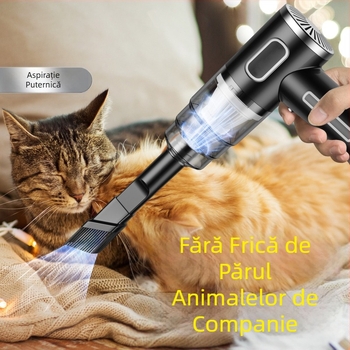 Aspirator portabil wireless portabil pentru mașină, aspirator mare reîncărcabil pentru mașină, mini aspirator transfrontalier
