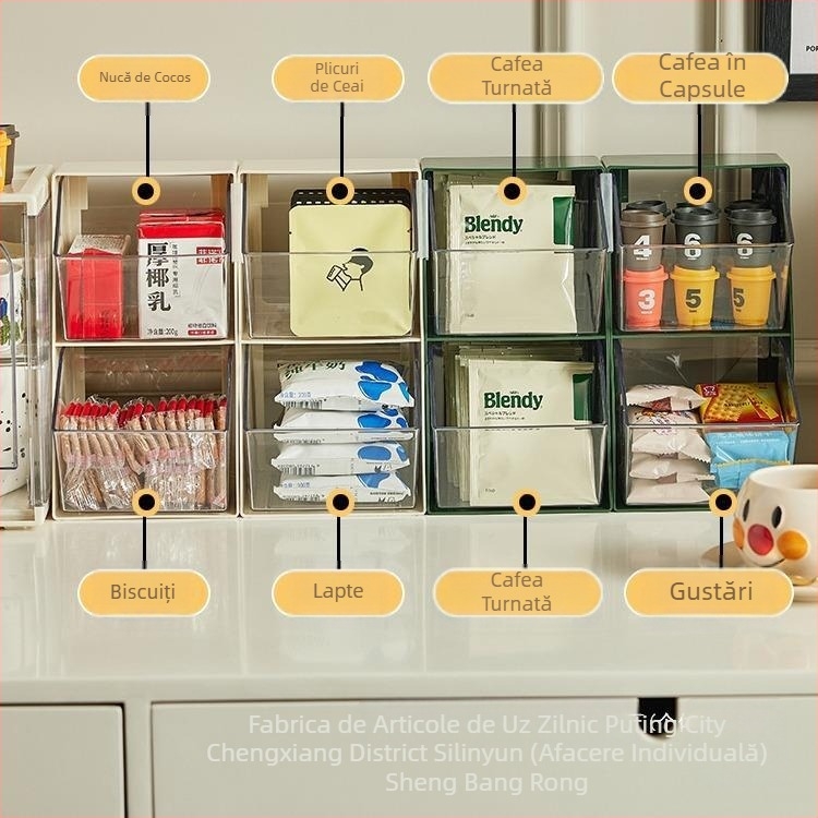 Fabrică capsule cafea depozitare desktop birou ceai cameră bar cutie de afișare gustări urechi-agățat pliculeț de ceai raft de depozitare