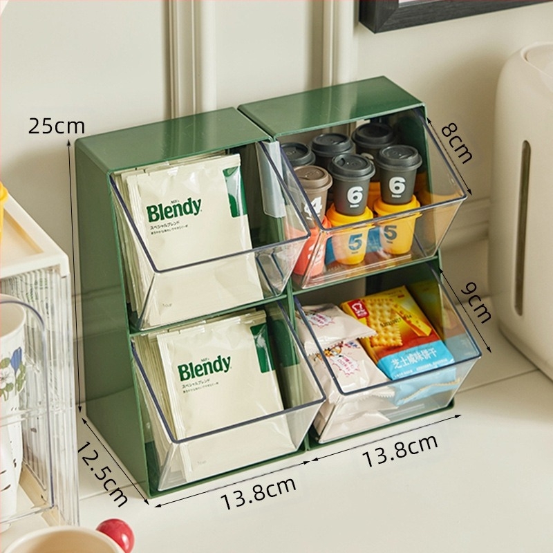 Fabrică capsule cafea depozitare desktop birou ceai cameră bar cutie de afișare gustări urechi-agățat pliculeț de ceai raft de depozitare