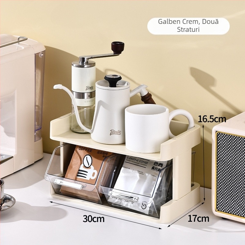 Fabrică capsule cafea depozitare desktop birou ceai cameră bar cutie de afișare gustări urechi-agățat pliculeț de ceai raft de depozitare