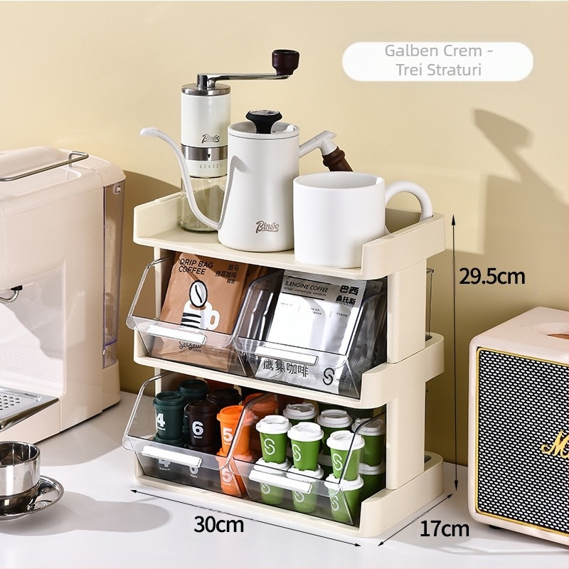 Fabrică capsule cafea depozitare desktop birou ceai cameră bar cutie de afișare gustări urechi-agățat pliculeț de ceai raft de depozitare