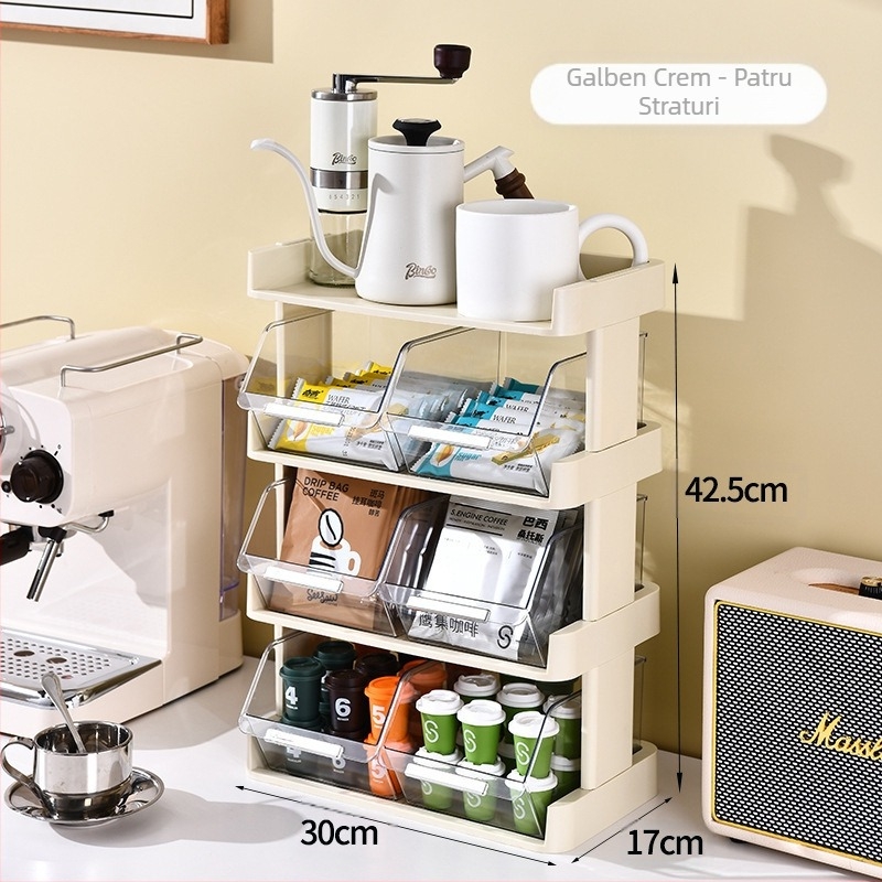 Fabrică capsule cafea depozitare desktop birou ceai cameră bar cutie de afișare gustări urechi-agățat pliculeț de ceai raft de depozitare