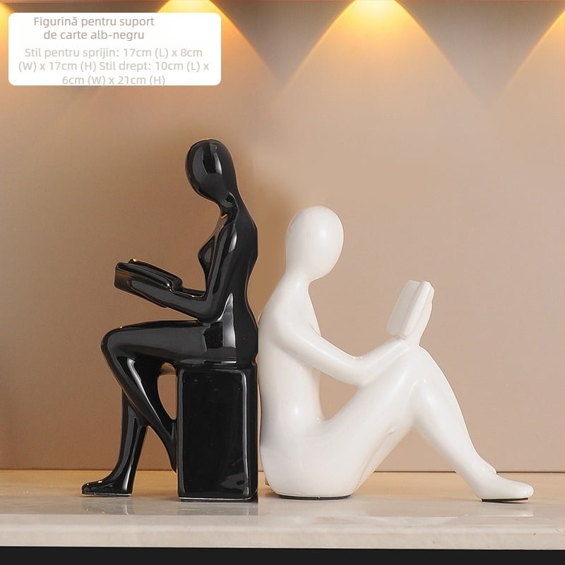 Ornamente ușoare de lux, suporturi de cărți moderne și elegante, ornamente cu personaje, decorațiuni pentru sufragerie, televizor, dulap de vinuri, decorațiuni pentru birou și birou