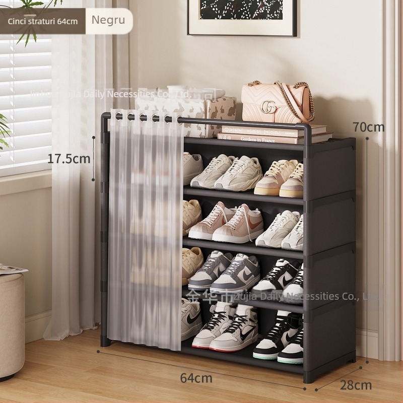 Suport pentru pantofi pentru intrarea în casă, dulap de depozitare a pantofilor cu mai multe straturi și sertare, dulap simplu pentru pantofi pentru locuințe de închiriat, nu ocupă spațiu