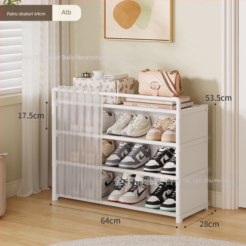 Suport pentru pantofi pentru intrarea în casă, dulap de depozitare a pantofilor cu mai multe straturi și sertare, dulap simplu pentru pantofi pentru locuințe de închiriat, nu ocupă spațiu