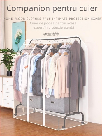 Husă dublă pentru umerașe, înaltă și joasă, pentru dormitor, tip podea, rezistentă la praf, husă transparentă pentru haine, husă anti-praf, depozitare haine