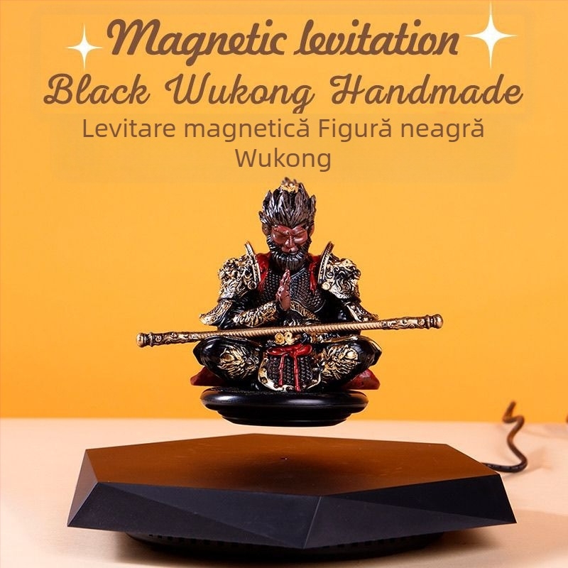 Ornamente de levitație magnetică Black Myth Wukong, jucării lucrate manual pentru iubitul lui Sun Wukong, cadou creativ pentru băieți