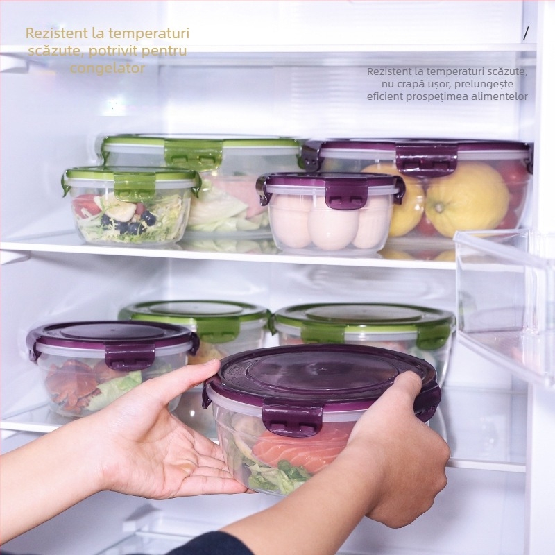 Set de sertare din plastic îngroșat transfrontalier, cutie sigilată de mare capacitate, pentru bucătărie, pentru cuptorul cu microunde