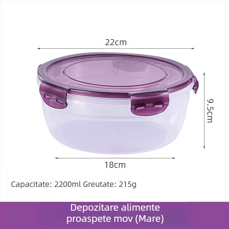 Set de sertare din plastic îngroșat transfrontalier, cutie sigilată de mare capacitate, pentru bucătărie, pentru cuptorul cu microunde