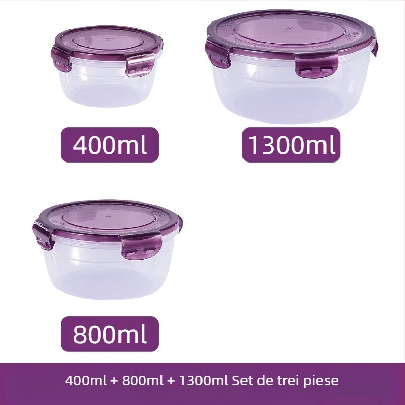 Set de sertare din plastic îngroșat transfrontalier, cutie sigilată de mare capacitate, pentru bucătărie, pentru cuptorul cu microunde