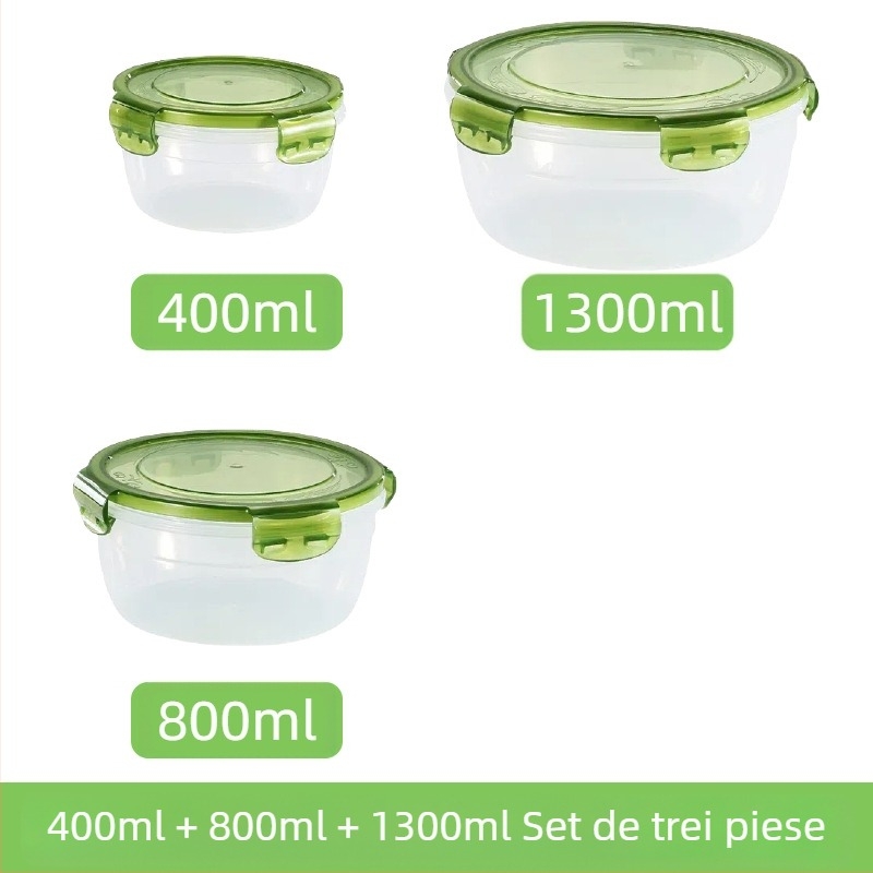 Set de sertare din plastic îngroșat transfrontalier, cutie sigilată de mare capacitate, pentru bucătărie, pentru cuptorul cu microunde