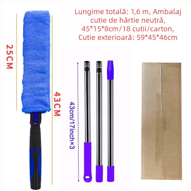 Perie de curățare a golurilor, perie de jaluzele de uz casnic, perie de evacuare a aerului condiționat, poate extinde praful de curățare a tavanului