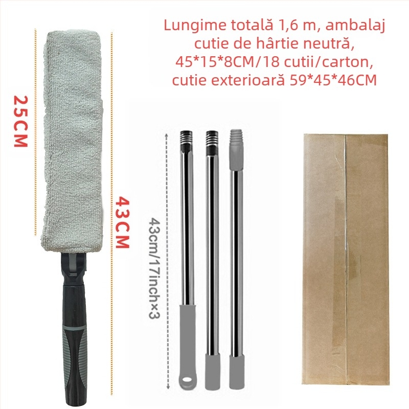 Perie de curățare a golurilor, perie de jaluzele de uz casnic, perie de evacuare a aerului condiționat, poate extinde praful de curățare a tavanului