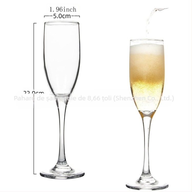 Pahare de șampanie înalte cu dungi, personalizate, creative, din plastic, pentru export, comerț exterior, vânzare fierbinte de la Amazon