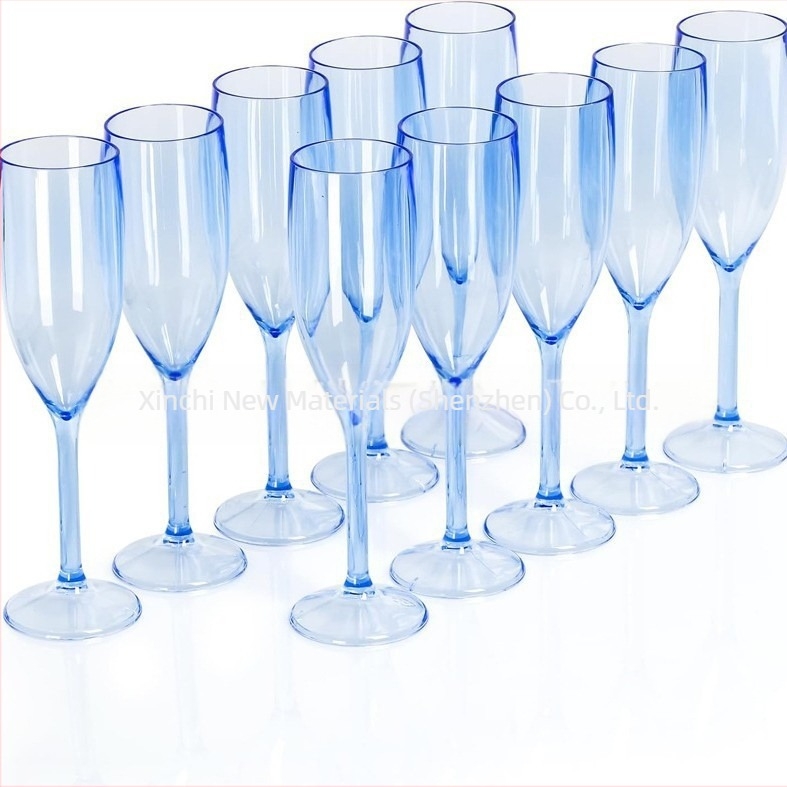 Pahare de șampanie înalte cu dungi, personalizate, creative, din plastic, pentru export, comerț exterior, vânzare fierbinte de la Amazon