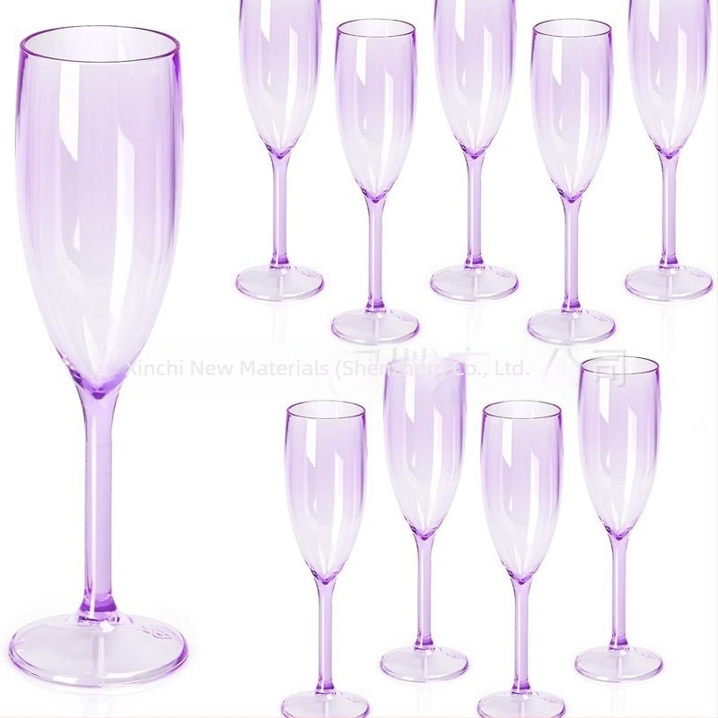 Pahare de șampanie înalte cu dungi, personalizate, creative, din plastic, pentru export, comerț exterior, vânzare fierbinte de la Amazon