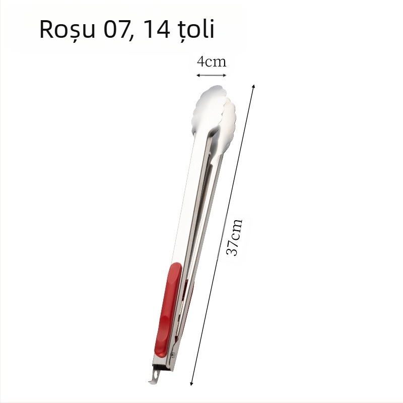 Clemă de grătar din oțel inoxidabil pentru bucătărie, clemă anti-mâner pentru alimente calde, clemă pentru flori de prun cu blocare, clemă pentru alimente de 16 inch