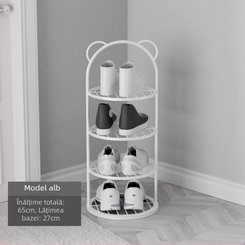 Raft pentru pantofi simplu pentru ușă, depozitare multistrat, economisire de spațiu, raft mic și îngust pentru pantofi, dulap pentru pantofi puternic și durabil