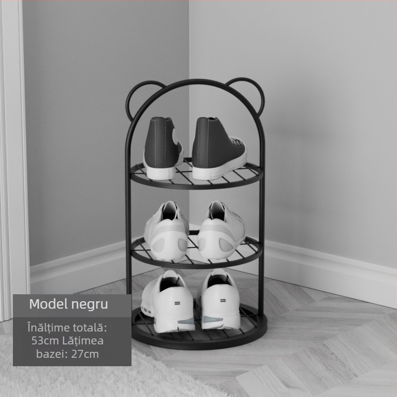 Raft pentru pantofi simplu pentru ușă, depozitare multistrat, economisire de spațiu, raft mic și îngust pentru pantofi, dulap pentru pantofi puternic și durabil