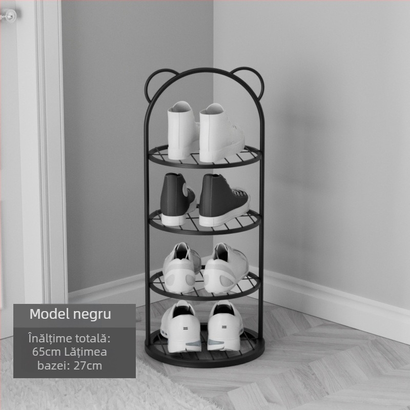 Raft pentru pantofi simplu pentru ușă, depozitare multistrat, economisire de spațiu, raft mic și îngust pentru pantofi, dulap pentru pantofi puternic și durabil