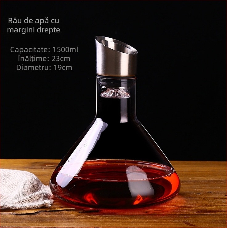 Decantor de vin roșu din cristal fără plumb, pahar creativ, tocător de vin rapid, set de vinuri spirtoase, pahar de vin roșu