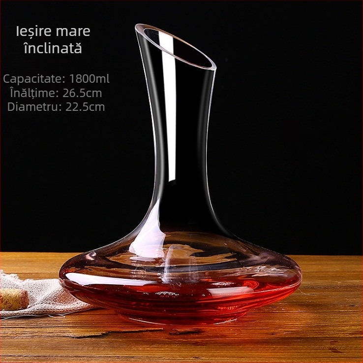 Decantor de vin roșu din cristal fără plumb, pahar creativ, tocător de vin rapid, set de vinuri spirtoase, pahar de vin roșu