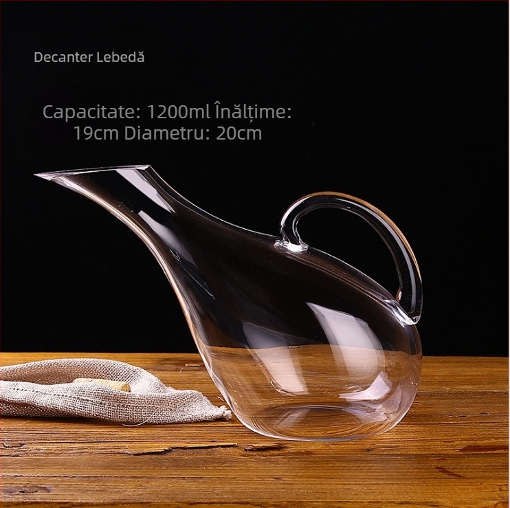 Decantor de vin roșu din cristal fără plumb, pahar creativ, tocător de vin rapid, set de vinuri spirtoase, pahar de vin roșu
