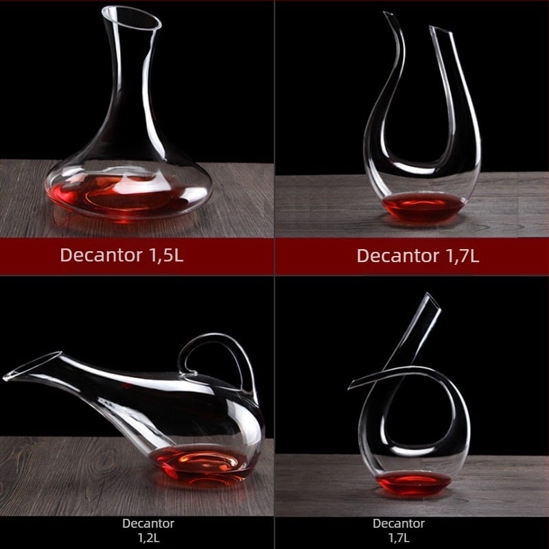 Decantor de vin roșu din cristal fără plumb, pahar creativ, tocător de vin rapid, set de vinuri spirtoase, pahar de vin roșu