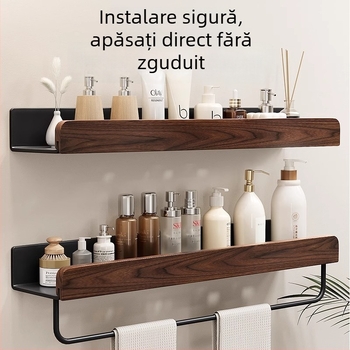 Raft de depozitare pentru toaletă, stil crem, lărgit, fără perforații, pentru toaletă, baie, lavoar, raft de depozitare