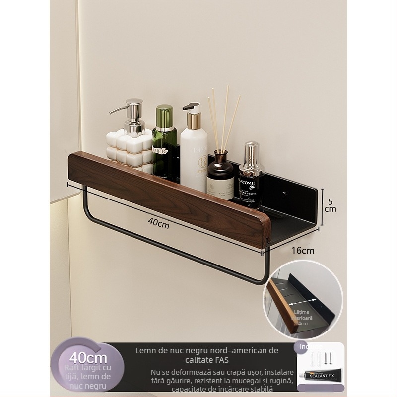 Raft de depozitare pentru toaletă, stil crem, lărgit, fără perforații, pentru toaletă, baie, lavoar, raft de depozitare