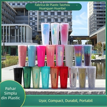 Nouă cană de paie din ratan, la modă, de vânzare, 710 ml, cu capacitate mare, cană de băut pentru interior, multicoloră, opțională, furnizare directă din fabrică