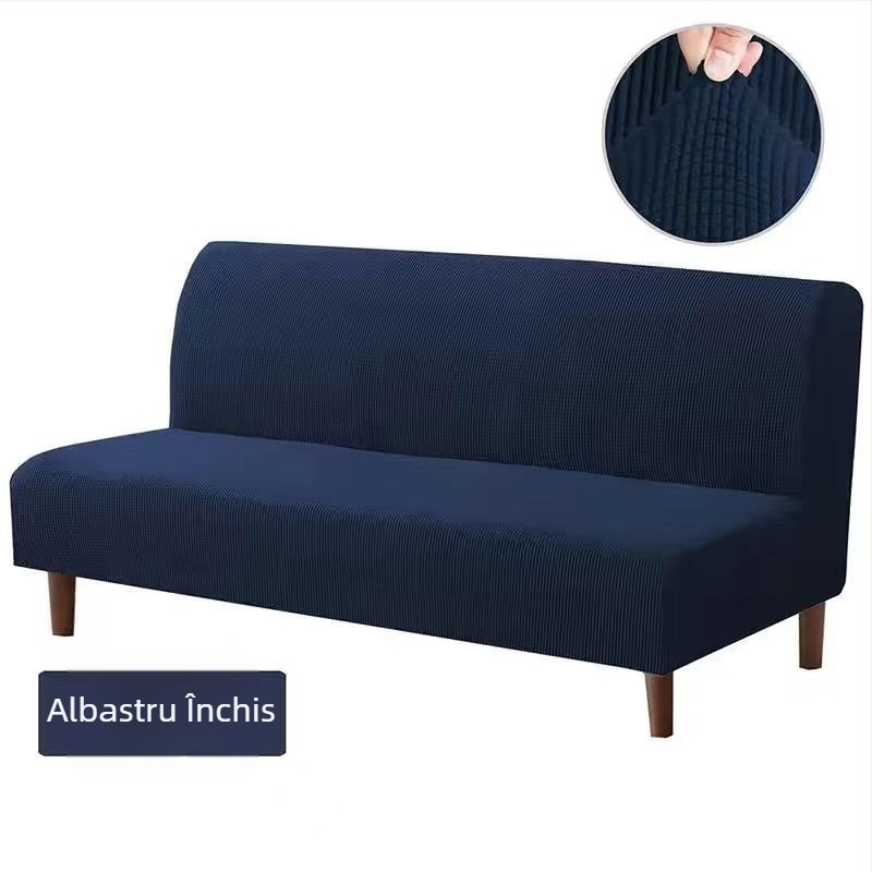 Husă de canapea extensibilă pliabilă pentru o singură persoană, cu dublă utilizare, fără cotiere, all-inclusive, husă de canapea, cu rând drept, simplă, rezistentă la pete