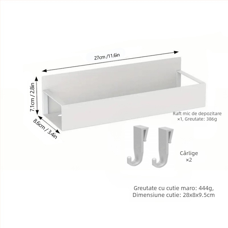 Cutie de depozitare magnetică cu absorbție, suspendată lateral, pentru frigider, bucătărie, finisaj, depozitare, placă cu orificii, magnet, suport de perete suspendat