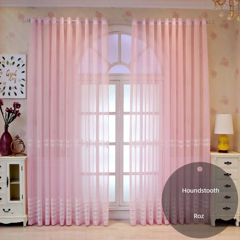 En-gros, perdea de fereastră din dantelă franceză, perdea semi-umbrită pentru living, dormitor, perdea romantică din dantelă albă pentru balcon