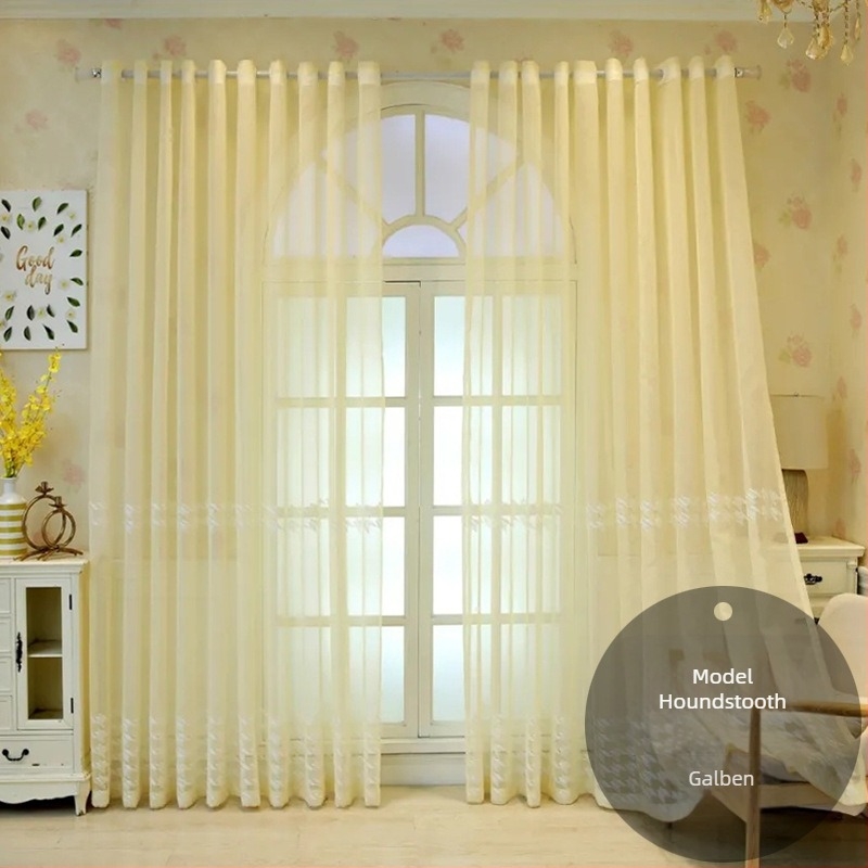 En-gros, perdea de fereastră din dantelă franceză, perdea semi-umbrită pentru living, dormitor, perdea romantică din dantelă albă pentru balcon