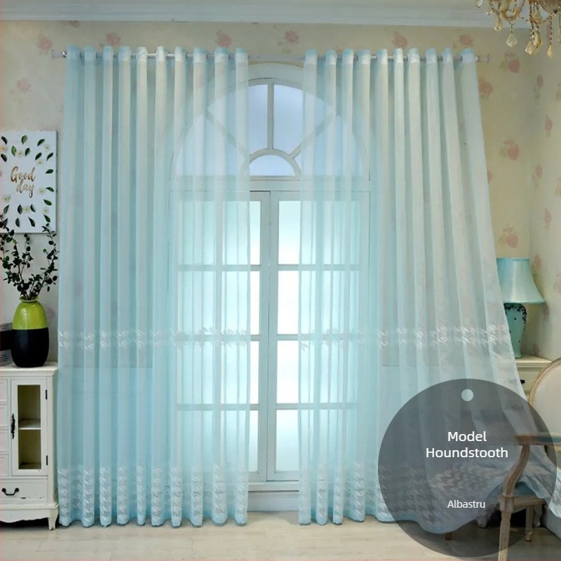 En-gros, perdea de fereastră din dantelă franceză, perdea semi-umbrită pentru living, dormitor, perdea romantică din dantelă albă pentru balcon