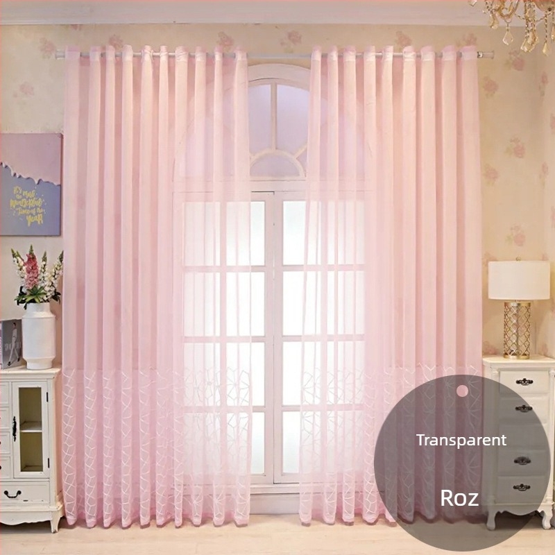 En-gros, perdea de fereastră din dantelă franceză, perdea semi-umbrită pentru living, dormitor, perdea romantică din dantelă albă pentru balcon